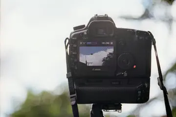 特写镜头的数码相机